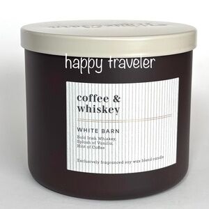 COFFEE WHISKEY 3 Wick Candle